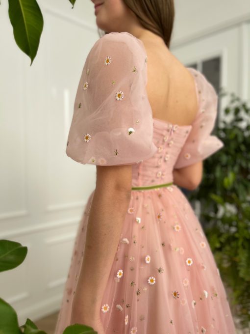 Teuta matoshi-Gerbera Pink Dress - Image 2