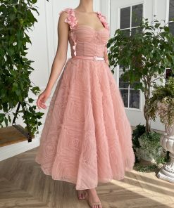 Teuta matoshi-Peach Parfait Dress