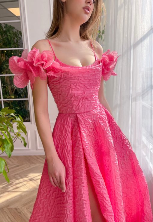 Teuta matoshi-Blush Blossom Gala Gown