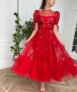 Teuta matoshi-Cardinal Jewel Dress