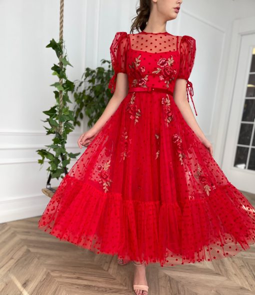 Teuta matoshi-Cardinal Jewel Dress