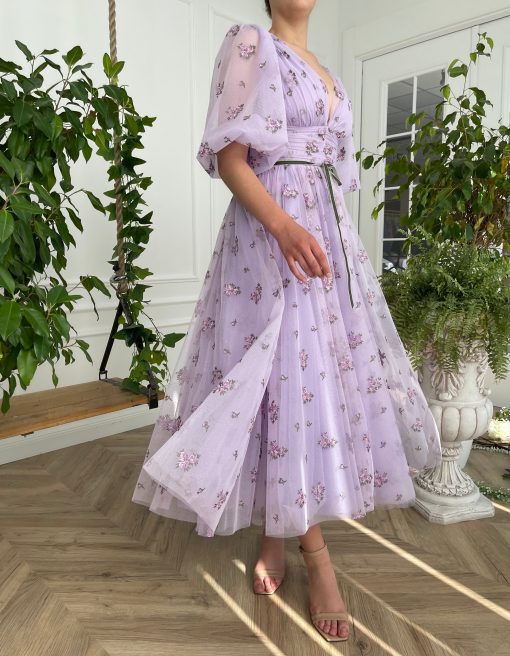 Teuta matoshi-Lavender Romance Dress
