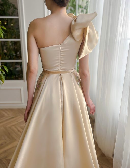 Teuta matoshi-Champagne Gardenia Dress - Image 2