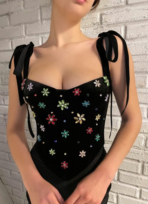 Teuta matoshi-Midnight Blossom Corset - Image 2