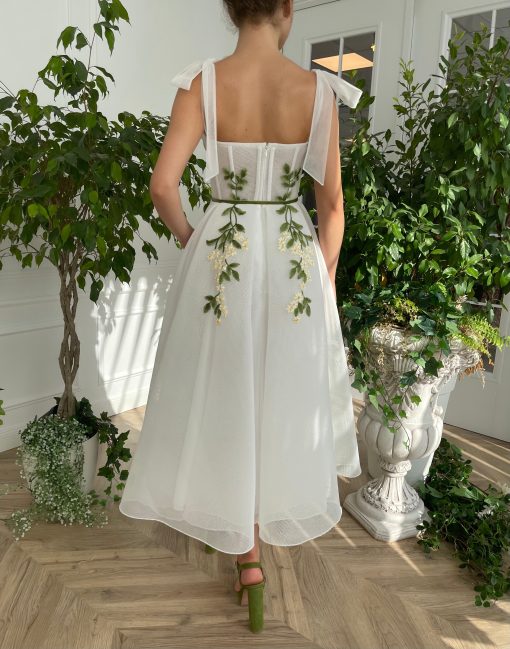 Teuta matoshi-Cascading Ivy Midi Dress - Image 2