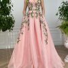 Teuta matoshi-Pink Ivy Whimsical Gown
