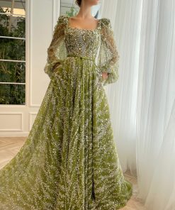 Teuta matoshi-Evergreen Iris Gown