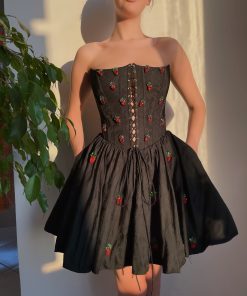 Teuta matoshi-Strawberry Pie Corset Dress