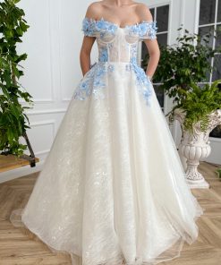 Teuta matoshi-Ethereal Bluebell Gown