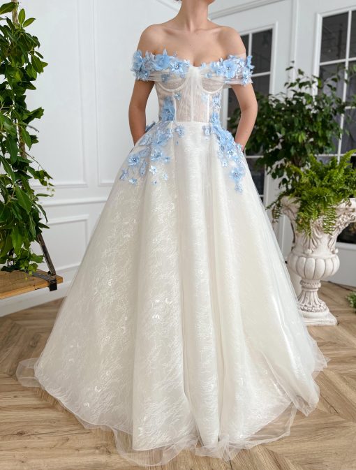 Teuta matoshi-Ethereal Bluebell Gown
