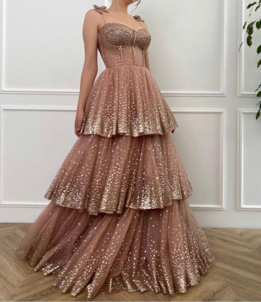 Teuta matoshi-Galaxy Layered Gown