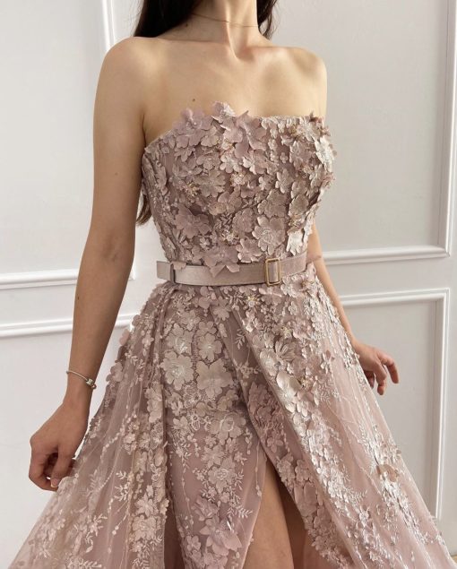 Teuta matoshi-Lovely Petals Embroiderd Gown - Image 2