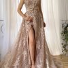 Teuta matoshi-Pink Mimosa Beaded Gown 4